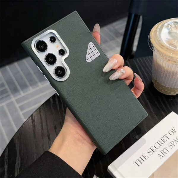Luxury Premium Luxury Lychee Skin Leather Hard Back Cover Cooling Shockproof Bumper Case Cover For Samsung Galaxy S Series - Image 5