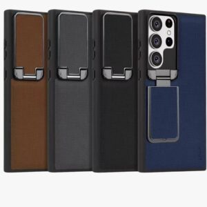 Luxury Premium Nilkin Flip Kickstand Camera Lens Fold  Holder Protector Case Cover For Samsung Galaxy S Series