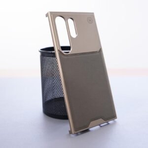 Luxury Premium Leather Aromatherapy Aluminium Alloy Frameless Case Cover For Samsung Galaxy S Series
