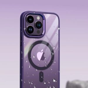 Luxury Shockproof Transparent Magsafe Magnetic Clear Acrylic Hard Case Cover For iPhone Series
