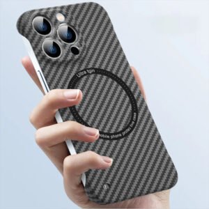 Luxury Premium Ultra-thin Carbon Fiber Magnetic MagSafe Case Cover For iPhone Series