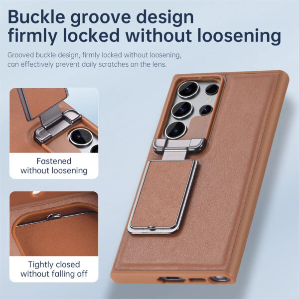 Luxury Premium Nilkin Flip Kickstand Camera Lens Fold  Holder Protector Case Cover For Samsung Galaxy S Series - Image 28
