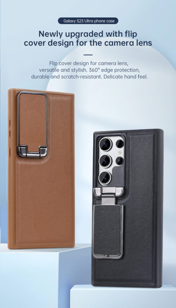 Luxury Premium Nilkin Flip Kickstand Camera Lens Fold  Holder Protector Case Cover For Samsung Galaxy S Series - Image 32
