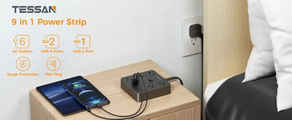 Moxom MX-ST24 12 IN 1 PD With 4 Universal Socket Multi Devices 20W 2 Meter Power Strip - Image 19