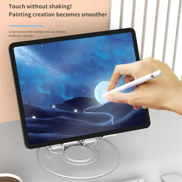 360° Rotatable Laptop/ and Tablet Adjustable Foldable Compatible Stand - Image 15