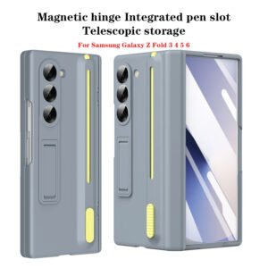 Luxury Premium 360 Full Protection Hinge Pen Folding Case Cover For Samsung Galaxy Z Fold 5/Z Fold 6