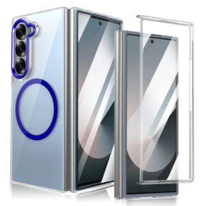 Luxury Premium Shemax Magsafe Wireless Clear Shockproof Bumper Full Body for Sumsung Galaxy Z Fold 5/Z Fold 6