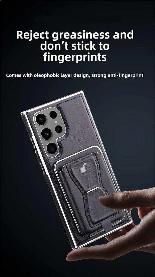 Luxury Premium Leather Magnetic Magsafe Card Slot High Business Leather Phone cover For Samsung Galaxy S Series - Image 14