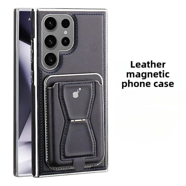 Luxury Premium Leather Magnetic Magsafe Card Slot High Business Leather Phone cover For Samsung Galaxy S Series - Image 21