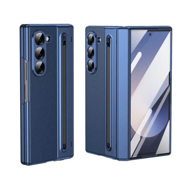 Luxury Premium Electroplated PC+PU Leather Folding Phone case Cover for Samsung Galaxy Z FOLD 5/Z FOLD 6 - Image 26