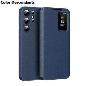 Original Samsung Galaxy Clear View Flip Case Cover with a Sensor For Galaxy S25 Ultra - Blue