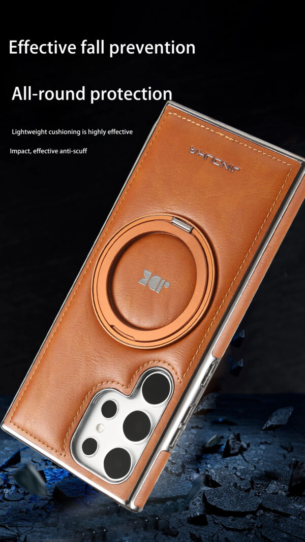 Luxury Premium Kickstand Magnetic Leather Phone Case For Samsung Galaxy S24 Ultra/S25 Ultra - Image 13