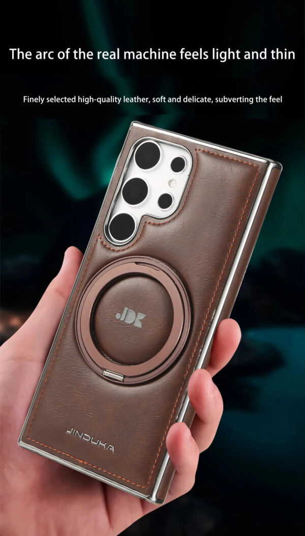 Luxury Premium Kickstand Magnetic Leather Phone Case For Samsung Galaxy S24 Ultra/S25 Ultra - Image 14
