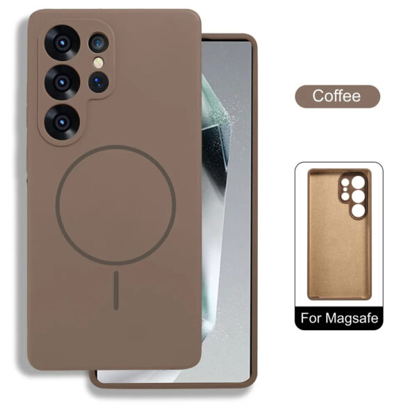 Luxury Premium Silicone Magsafe Wireless Charge Bumper Case Cover For Samsung Galaxy S Series - Image 5