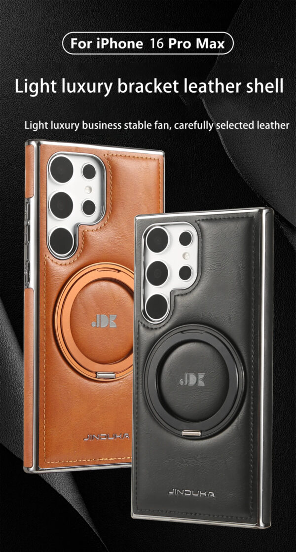 Luxury Premium Kickstand Magnetic Leather Phone Case For Samsung Galaxy S24 Ultra/S25 Ultra - Image 15