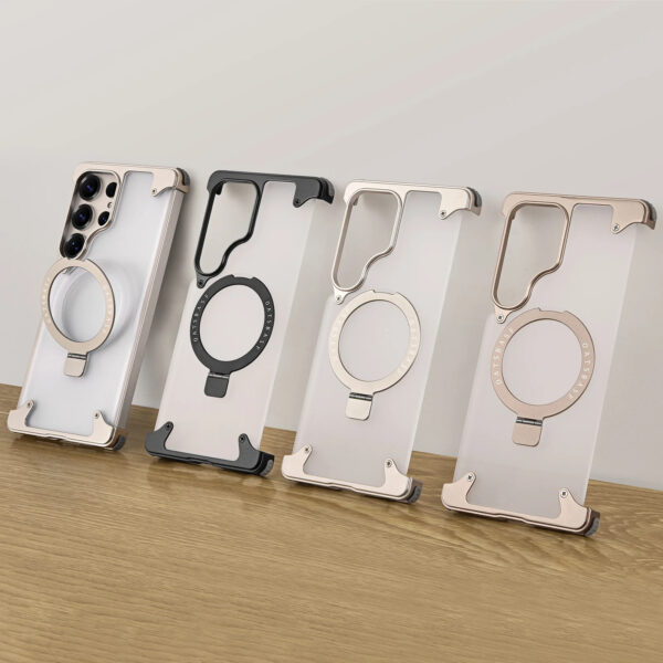 Luxury Premium Magnetic Stand Wireless Charging Anti-Yellowing Shockproof Slim Case Cover For Samsung Galaxy S Series - Image 25