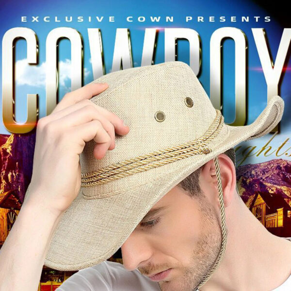 2025 New Linen Unisex Summer Sun Solid Cool Wide Brim Western Cowboy Hat - Image 37