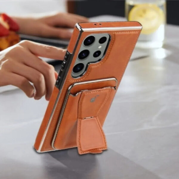 Luxury Premium Leather Magnetic Magsafe Card Slot High Business Leather Phone cover For Samsung Galaxy S Series - Image 22
