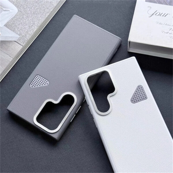 Luxury Premium Luxury Lychee Skin Leather Hard Back Cover Cooling Shockproof Bumper Case Cover For Samsung Galaxy S Series - Image 20