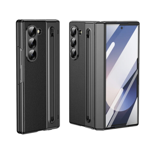 Luxury Premium Electroplated PC+PU Leather Folding Phone case Cover for Samsung Galaxy Z FOLD 5/Z FOLD 6 - Image 23