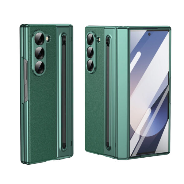Luxury Premium Electroplated PC+PU Leather Folding Phone case Cover for Samsung Galaxy Z FOLD 5/Z FOLD 6 - Image 28