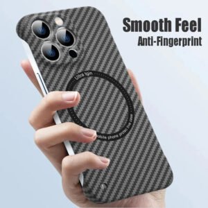 Luxury Premium Ultra-thin Carbon Fiber Magnetic MagSafe Case Cover For iPhone Series