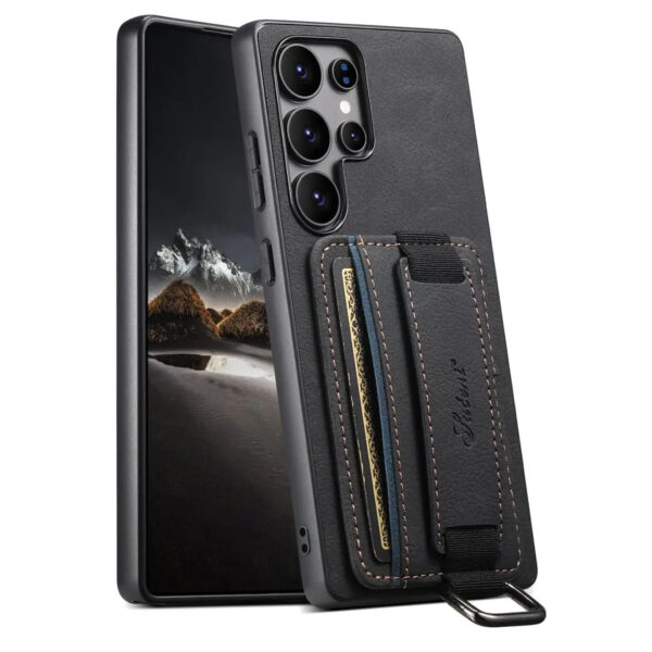 Luxury Premium Wrist Strap Protective PU Leather Card Slot case Cover For Samsung Galaxy S22 Ultra/S24 Ultra/S25 Ultra - Image 11