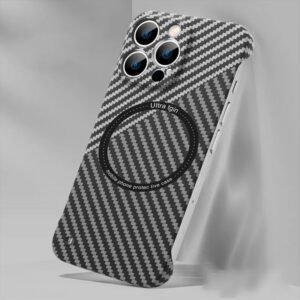 Luxury Premium Ultra-thin Carbon Fiber Magnetic MagSafe Case Cover For iPhone Series