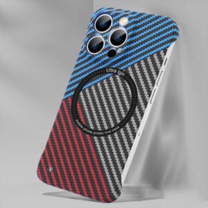 Luxury Premium Ultra-thin Carbon Fiber Magnetic MagSafe Case Cover For iPhone Series