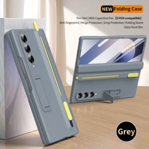 Luxury Premium 360 Full Protection Hinge Pen Folding Case Cover For Samsung Galaxy Z Fold 3/Z Fold 4