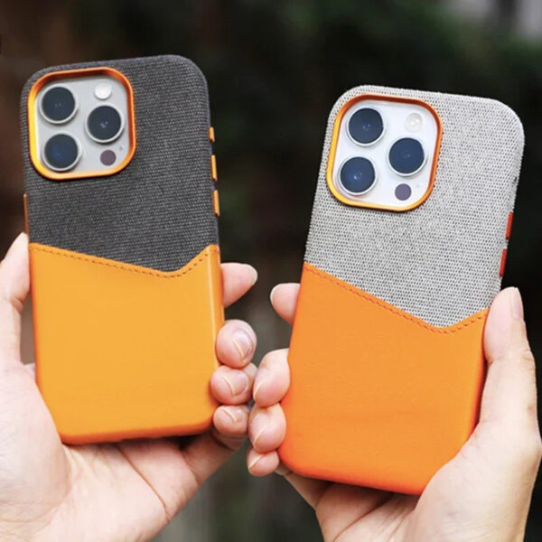 Luxury Premium Magsafe Wireless Leather Fiber Flocked Wallet Holder Case Cover For iPhone Series - Image 21