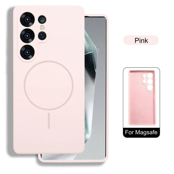 Luxury Premium Silicone Magsafe Wireless Charge Bumper Case Cover For Samsung Galaxy S Series - Image 8