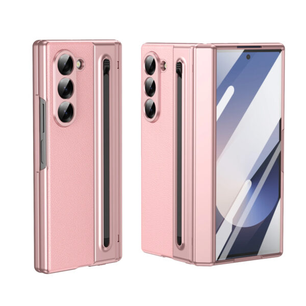 Luxury Premium Electroplated PC+PU Leather Folding Phone case Cover for Samsung Galaxy Z FOLD 5/Z FOLD 6 - Image 29