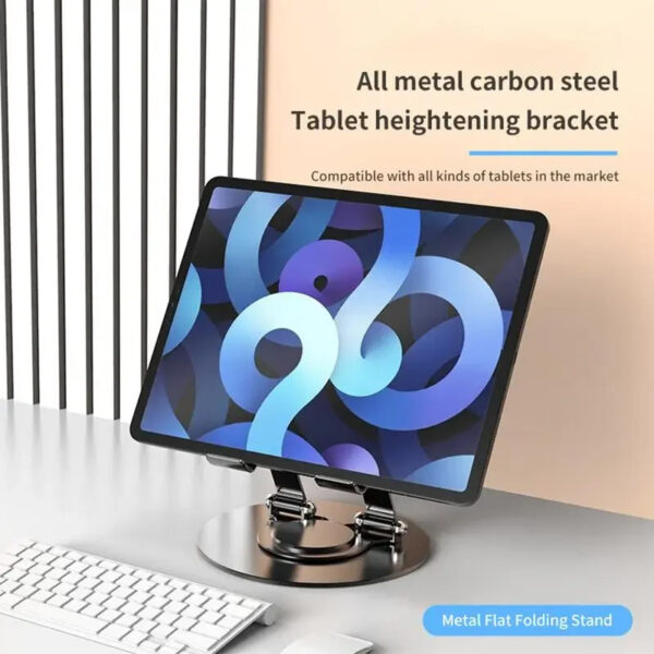 360° Rotatable Laptop/ and Tablet Adjustable Foldable Compatible Stand - Image 22