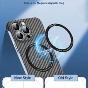 Luxury Premium Ultra-thin Carbon Fiber Magnetic MagSafe Case Cover For iPhone Series