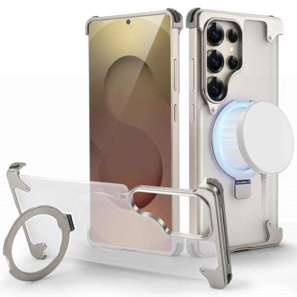 Luxury Premium Magnetic Stand Wireless Charging Anti-Yellowing Shockproof Slim Case Cover For Samsung Galaxy S Series - Image 18