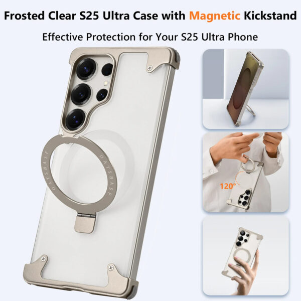 Luxury Premium Magnetic Stand Wireless Charging Anti-Yellowing Shockproof Slim Case Cover For Samsung Galaxy S Series - Image 26
