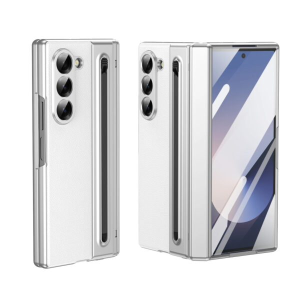 Luxury Premium Electroplated PC+PU Leather Folding Phone case Cover for Samsung Galaxy Z FOLD 5/Z FOLD 6 - Image 30