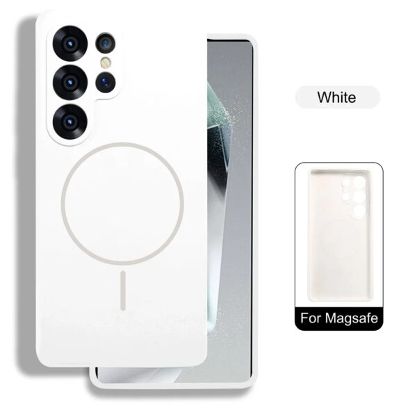 Luxury Premium Silicone Magsafe Wireless Charge Bumper Case Cover For Samsung Galaxy S Series - Image 10