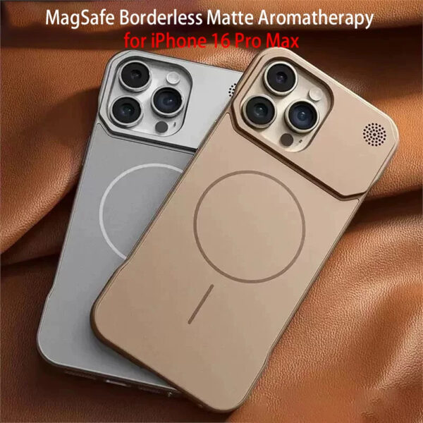 Luxury Premium MagSafe AG Matte Aromatherapy Fragrance Frameless Hard Case Cover For iPhone Series - Image 31