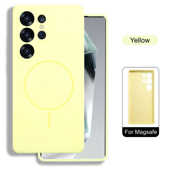 Luxury Premium Silicone Magsafe Wireless Charge Bumper Case Cover For Samsung Galaxy S Series - Image 11
