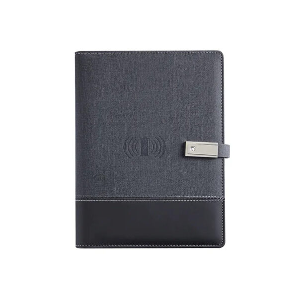 Luxury Premium Business 100 Sheets Notebook With USB Multifunctional 8000mA Wireless Charger - Image 13