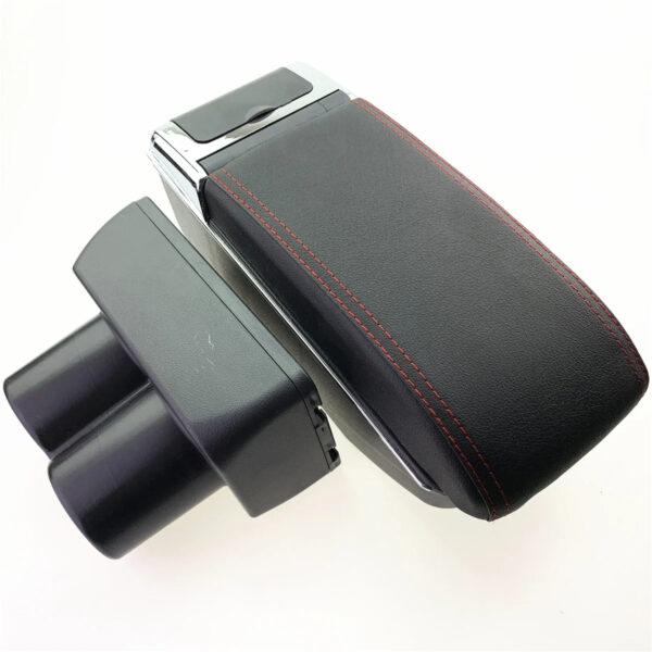 Luxury Premium Microfibre Leather Universal Armrest Centre Console Storage Box - Image 41