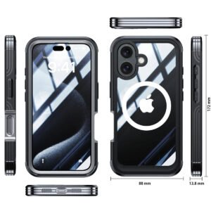 Luxury Premium Full Body Protection 360 Degrees Double Sided Magsafe Shockproof Case Cover For iPhone Series