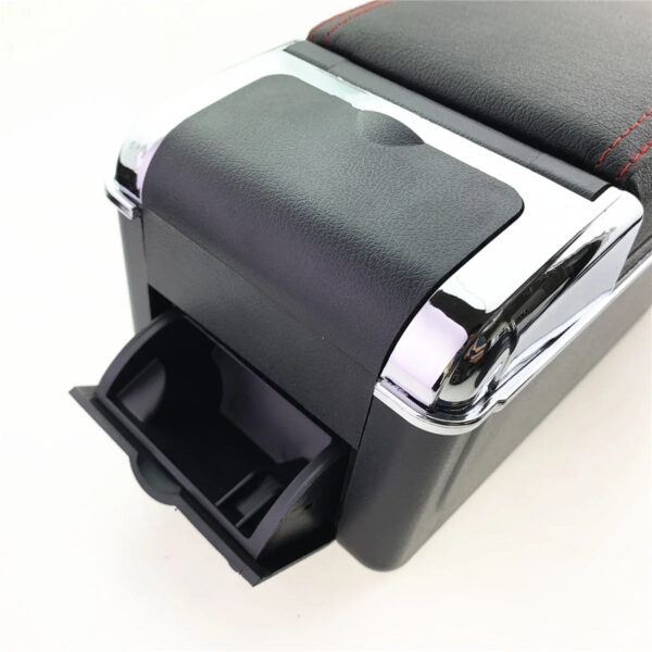 Luxury Premium Microfibre Leather Universal Armrest Centre Console Storage Box - Image 50