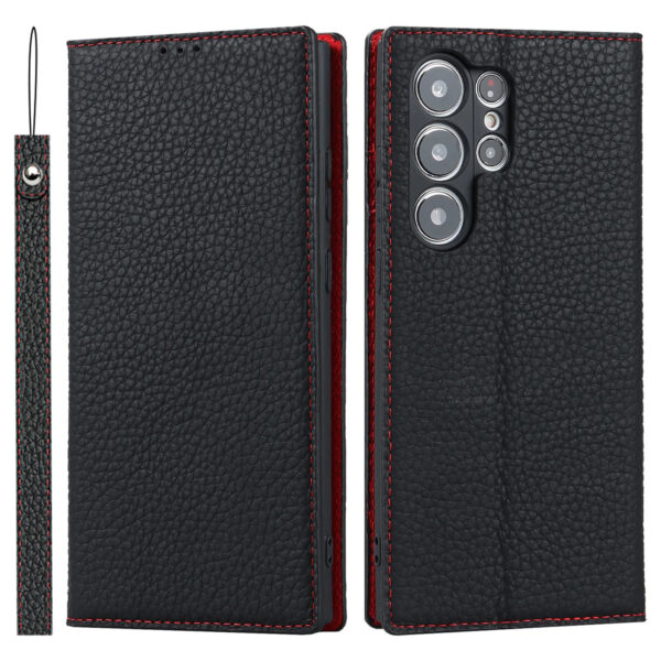 Luxury Premium Retro Flip PU Leather Magnetic Wallet Anti-theft Case For Samsung Galaxy S Series