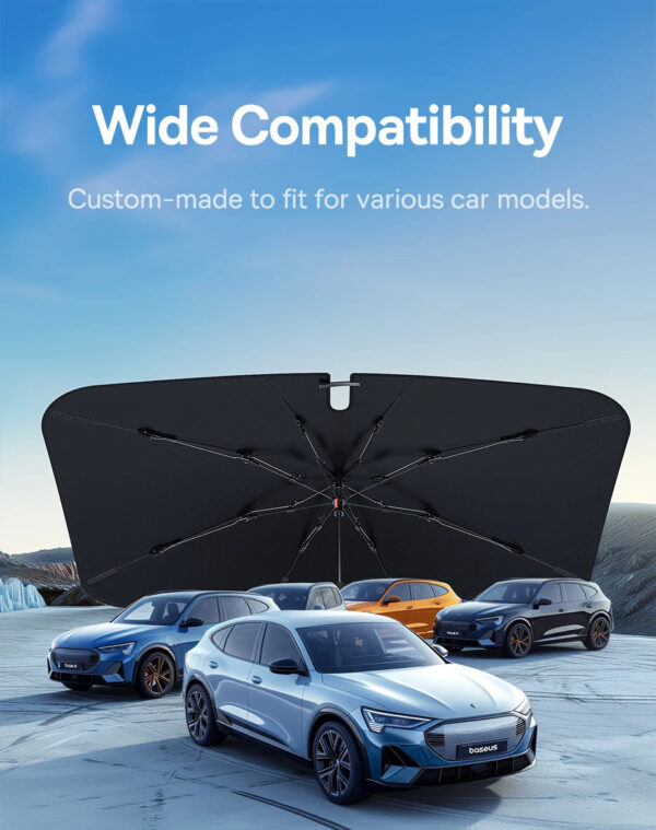 Luxury Premium Uv Protection Folding High Shading Windshield High Shading Silver Sunshade - Image 10
