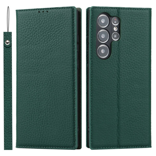 Luxury Premium Retro Flip PU Leather Magnetic Wallet Anti-theft Case For Samsung Galaxy S Series - Image 6