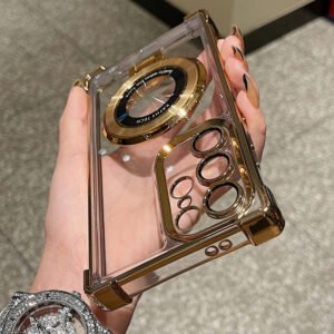 Luxury Premium Magnetic Plating Stand Shockproof Case For Samsung Galaxy S Series
