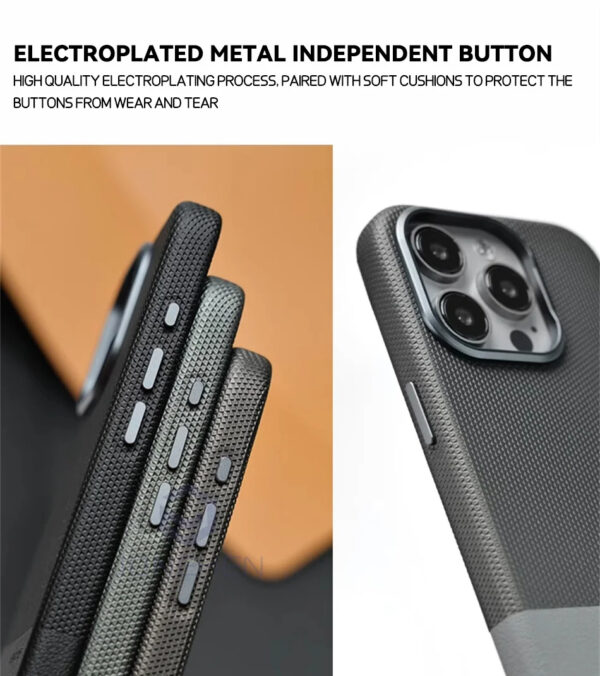Luxury Premium Business Hit Color Relief Leather Wireless Charging Case Cover For iPhone Series - Image 7